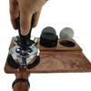 Wood Coffee Tamper Holder Wood Tamping Stand Espresso Tamping Station Coffee Tool Rack Wood Material for Coffee Lovers