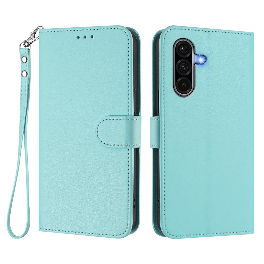 For Samsung Galaxy A56 5G Leather Case Wallet Stand Phone Cover with Wrist Strap