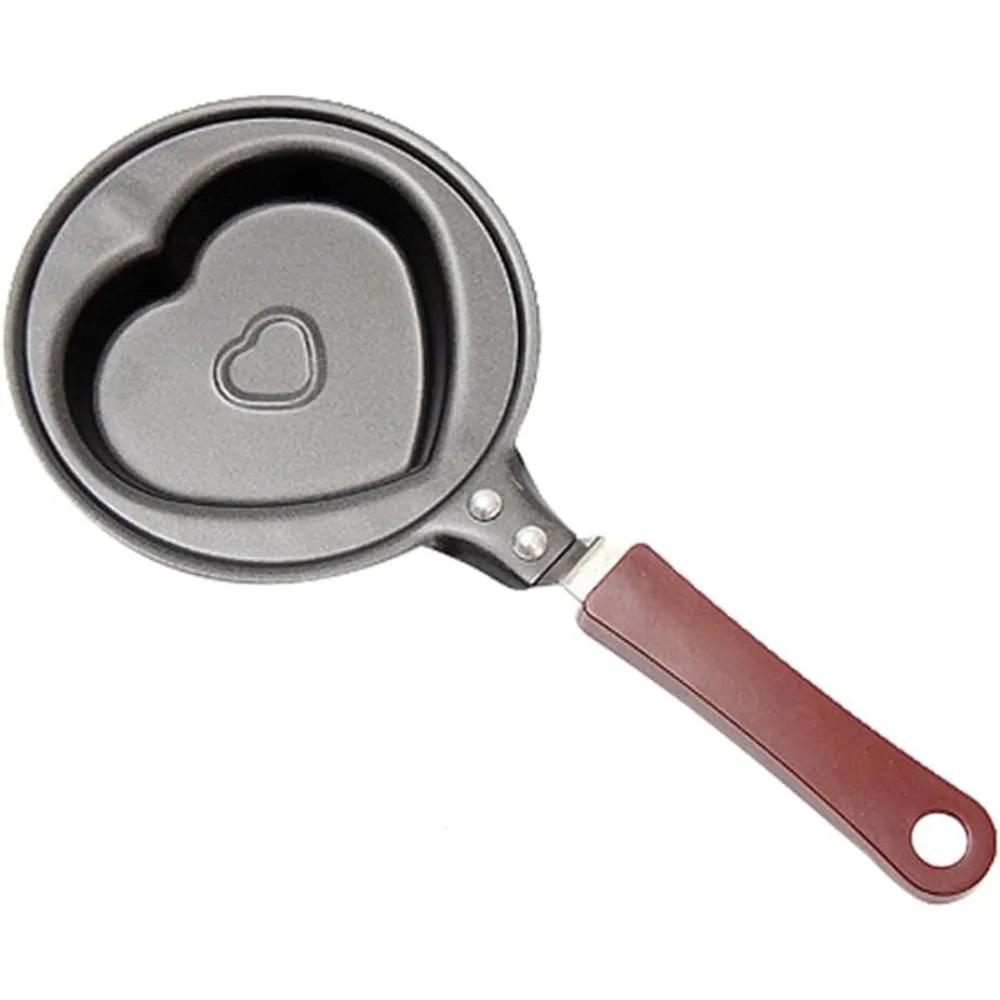 

1 шт. Мини-сковорода для яиц и блинов, антипригарная, маленькая сковорода для омлета, милый узор, сковорода для жарки, многофункциональная посуда для завтрака