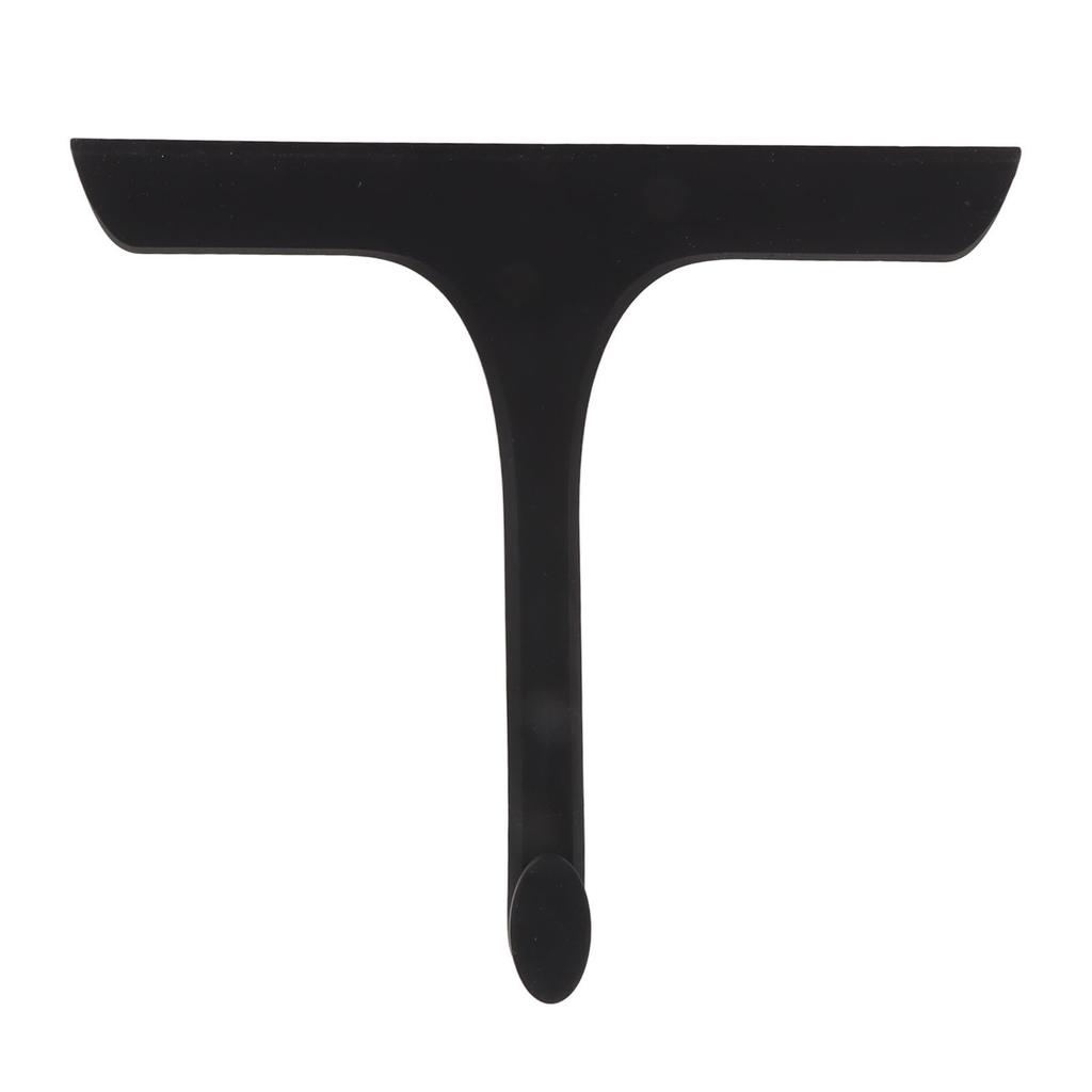 Glass Wiper with Non Slip Handle Silicone Window Cleaner Squeegee for Bathroom Windows Kitchen Mirror Black