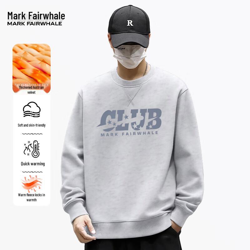 Mark Fairwhale Men s Heavyweight Fleece-Lined Round Neck Sweatshirt XL