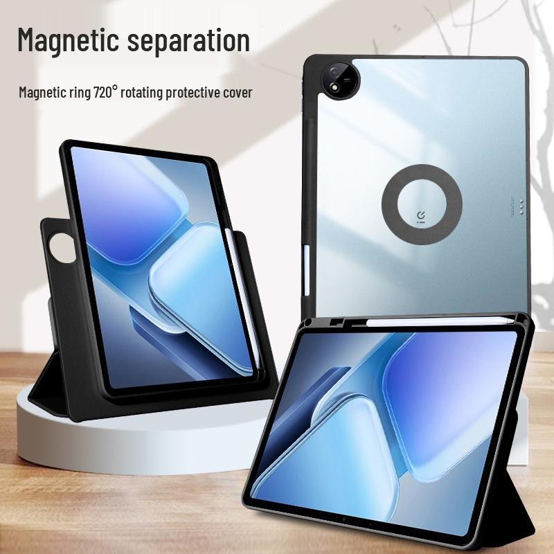 ViVoPad5Pro SE Magnetic Tablet Case: Acrylic & Leather, Compatible with IQOO5 1213