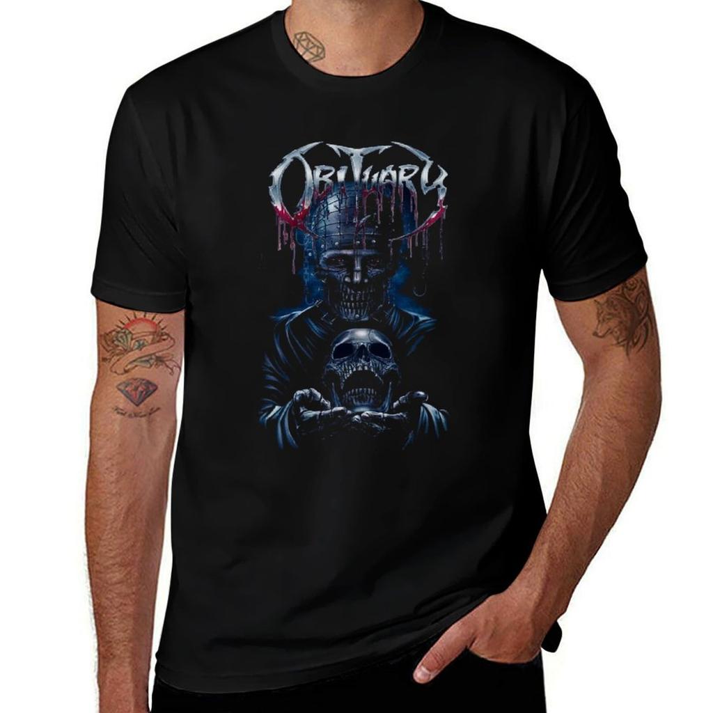 Obituary Tshirt Large Size Casual Short Sleeve Top