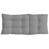 High Back Seat Cushions 6 Pcs Gray Oxford Fabric