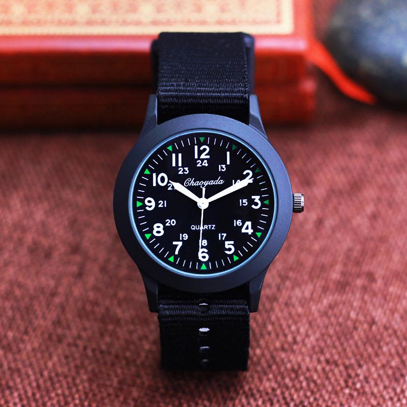 High Quality Fashion Children Boys Girls Students Man Canvas Breathable Sweat-proof 24hours Watches