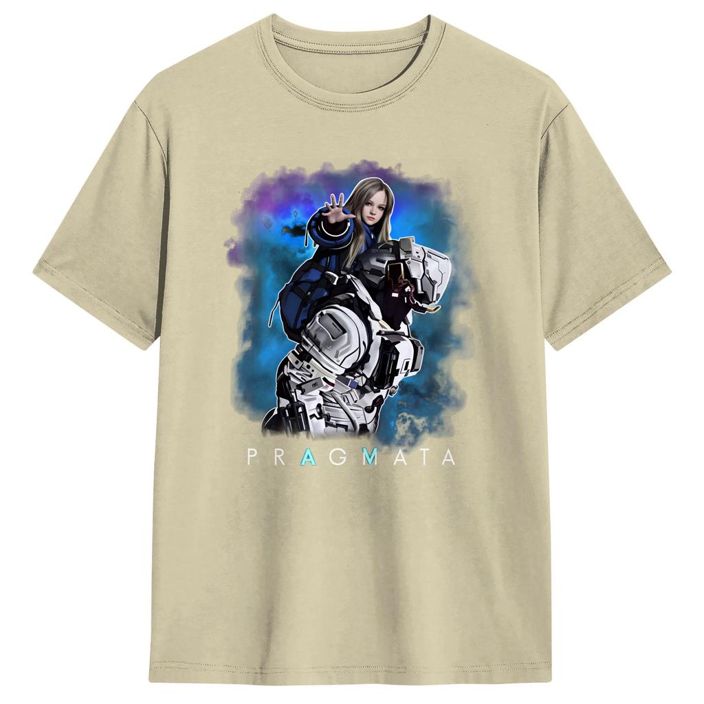 Pragmata Diana Scifi Gamer TShirt Unisex Aesthetic TShirts Summer O Neck Novelty Tees Print Oversized Clothes