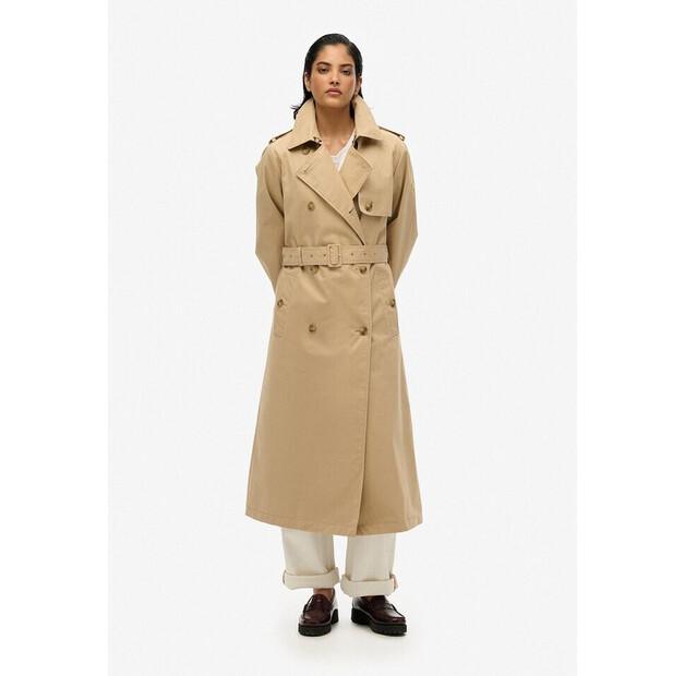 Тренчкот женский Superdry W5011871A бежевый/белый