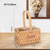 Handmade Hand Woven Basket Paper Vine Handheld Flower Basket  For BJD Dolls/for Ob11 Dolls