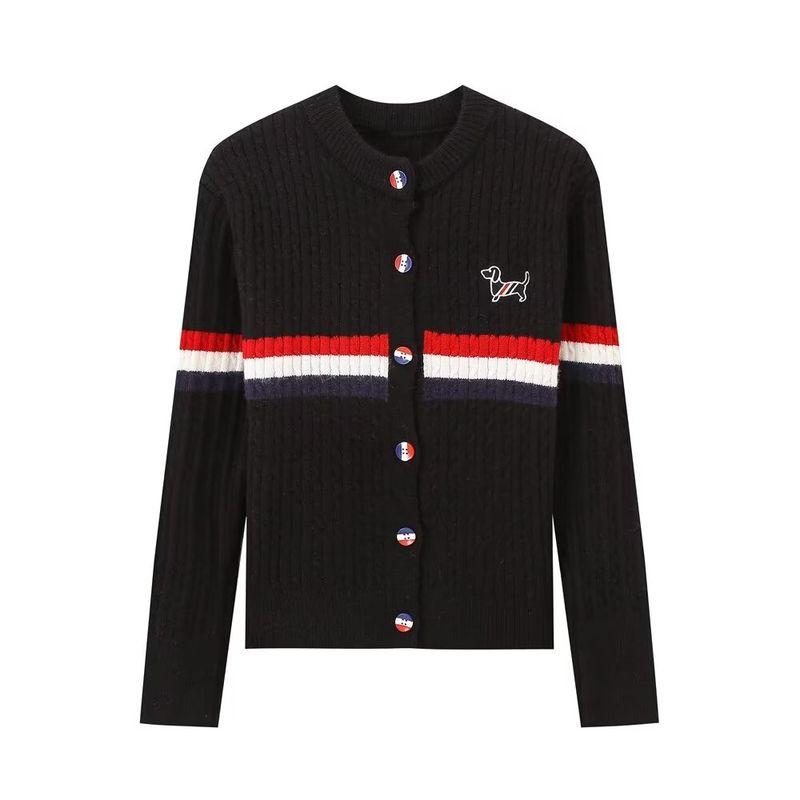 Kaslead New Arrival Women's Clothing Fashion Style Stylish Simple and Versatile Casual Button Decoration Knitting Cardigan