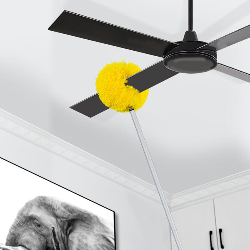 Ceiling Duster Removable Ceiling Fan Blade Cleaner Extension Pole Multifunctional For Cleaning Wall Door Window