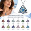 Colgante Nudo Celta de Piedra de Zirconia Cadena Ajustable Collar de Zirconia Cadena Duradera para Clavícula Regalo