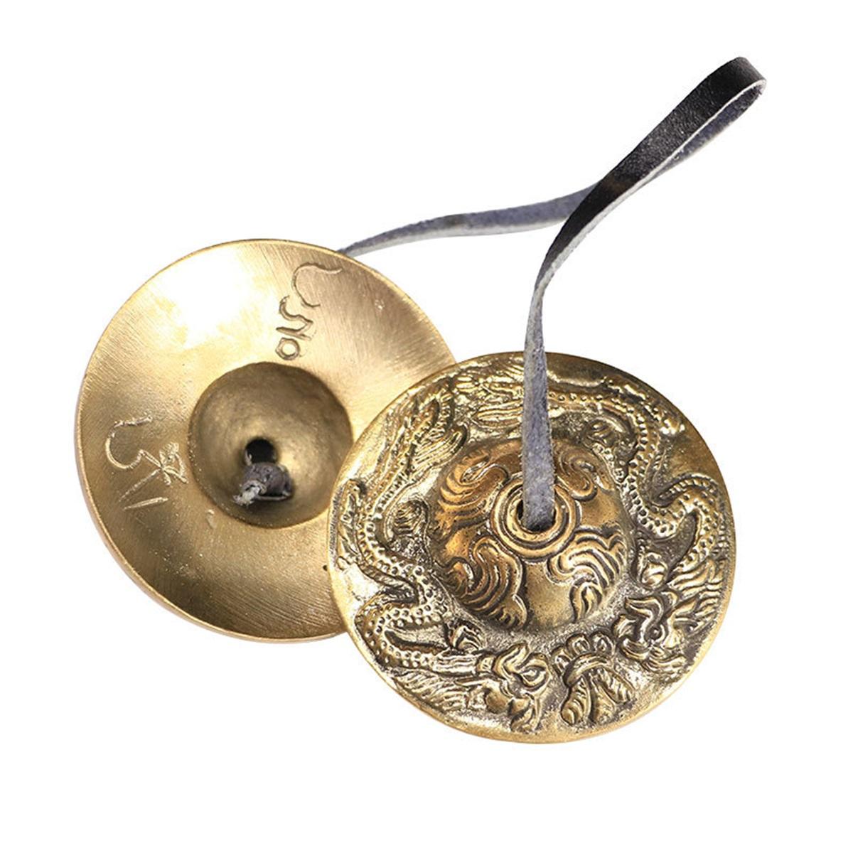 Tibetan Tingsha Cymbals Sanskrit Brass Chime Bells Meditation Gong for Spiritual Healing Mindfulness Yoga Buddhist loong
