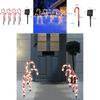 Christmas Led Candy Cane Lantern Outdoor Garden Pathway Decor For Holiday Lighting