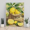 Diamond Painting Kits for Adults Lemon Full Round Drill 5D Art Craft Wall Decor for Bedroom Living Room Home Decoration