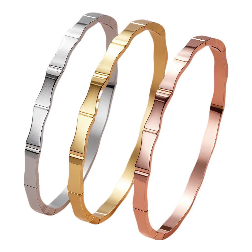 European and American Bamboo Niche Design High-end Jewelry Bracelet
