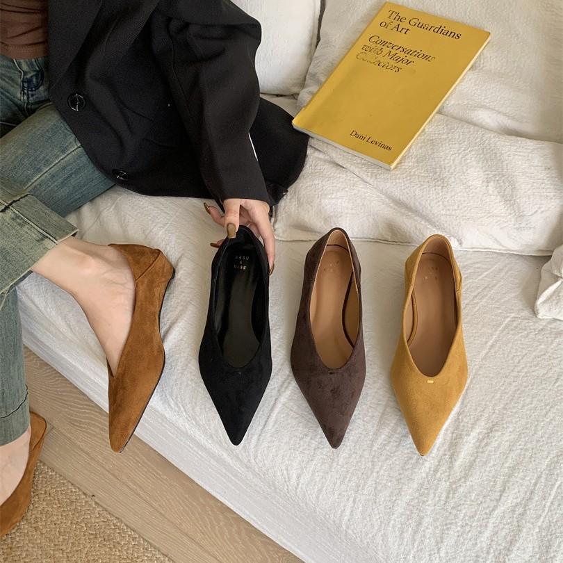 French temperament thin heel pointed single shoes women's shoes spring and autumn new niche leopard print light mouth with skirt high heels women