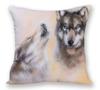 Eagle Wolf Animals Woman Portrait Painting Home Cushion Cover Xcm Decorative Pillows For Sofa