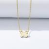 Minimalist Butterfly Choker Necklace Women Gold Plated Fashion Jewelry