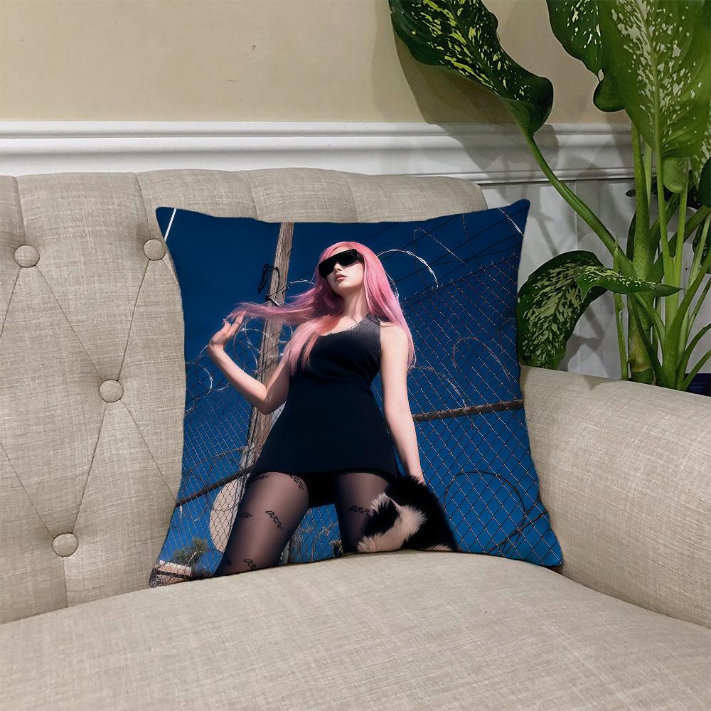 

Singer G-GISELLE Kpop cushion cover Square Sofa Cushion Cover Casual Skin-Friendly Comfortable Pillow Cover 30cmx30cm