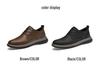 Men's Genuine Leather Breathable Casual Shoes - Versatile Retro Design, Soft Sole, Large Size, Fashionable and Comfortable.
