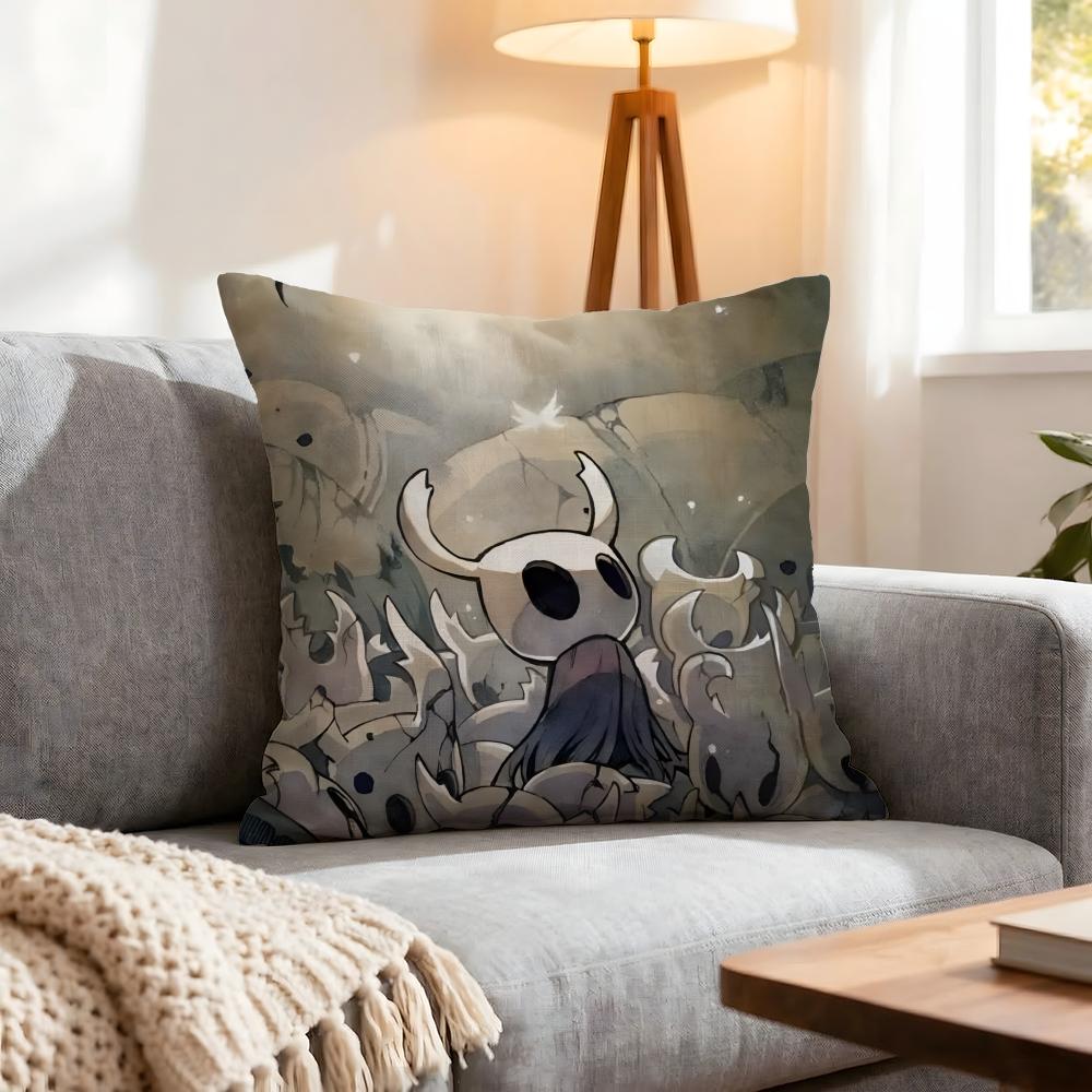 Game Hollow Knight Cushion Cover 1Pcs Decorative Covers Soft Cushion Case For Sofa Couch Decor 40X40 45X45 Pillowcases