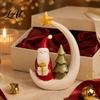 Exquisite Holiday Party Favors Santa And Deer Figurine Christmas Gnome Resin Statue Table Decorations Centerpiece for Home Living Room Bedroom