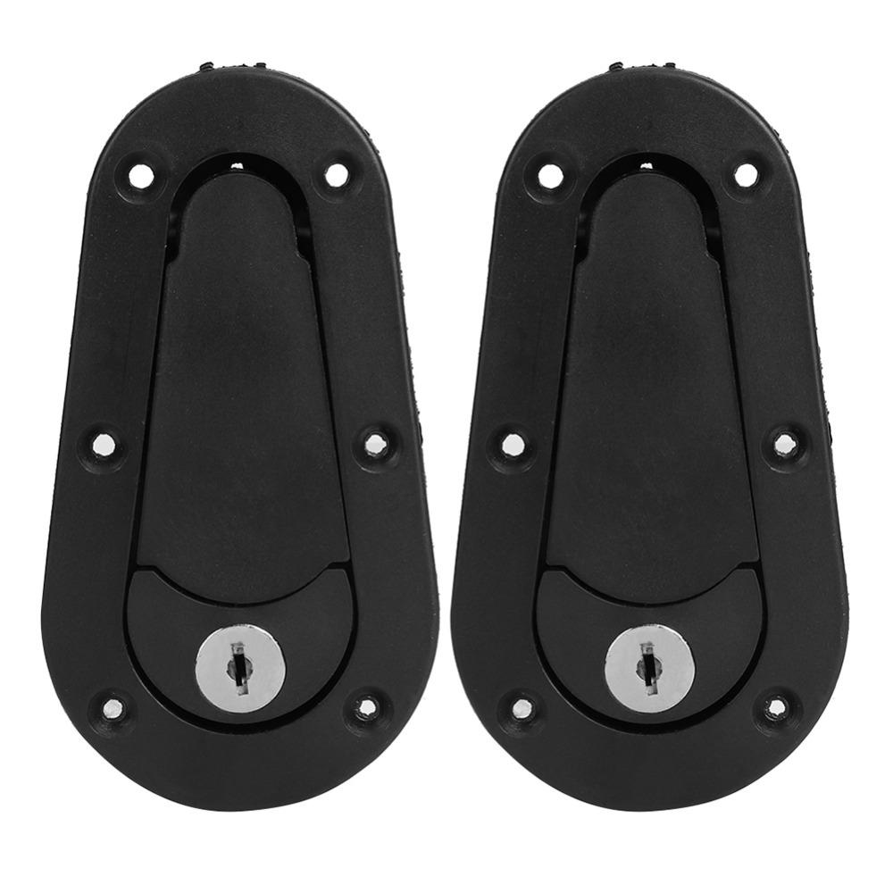 Security Lock Set Engine Hood Latch With Keys Car Hood Lock  Car Replacement Accessories