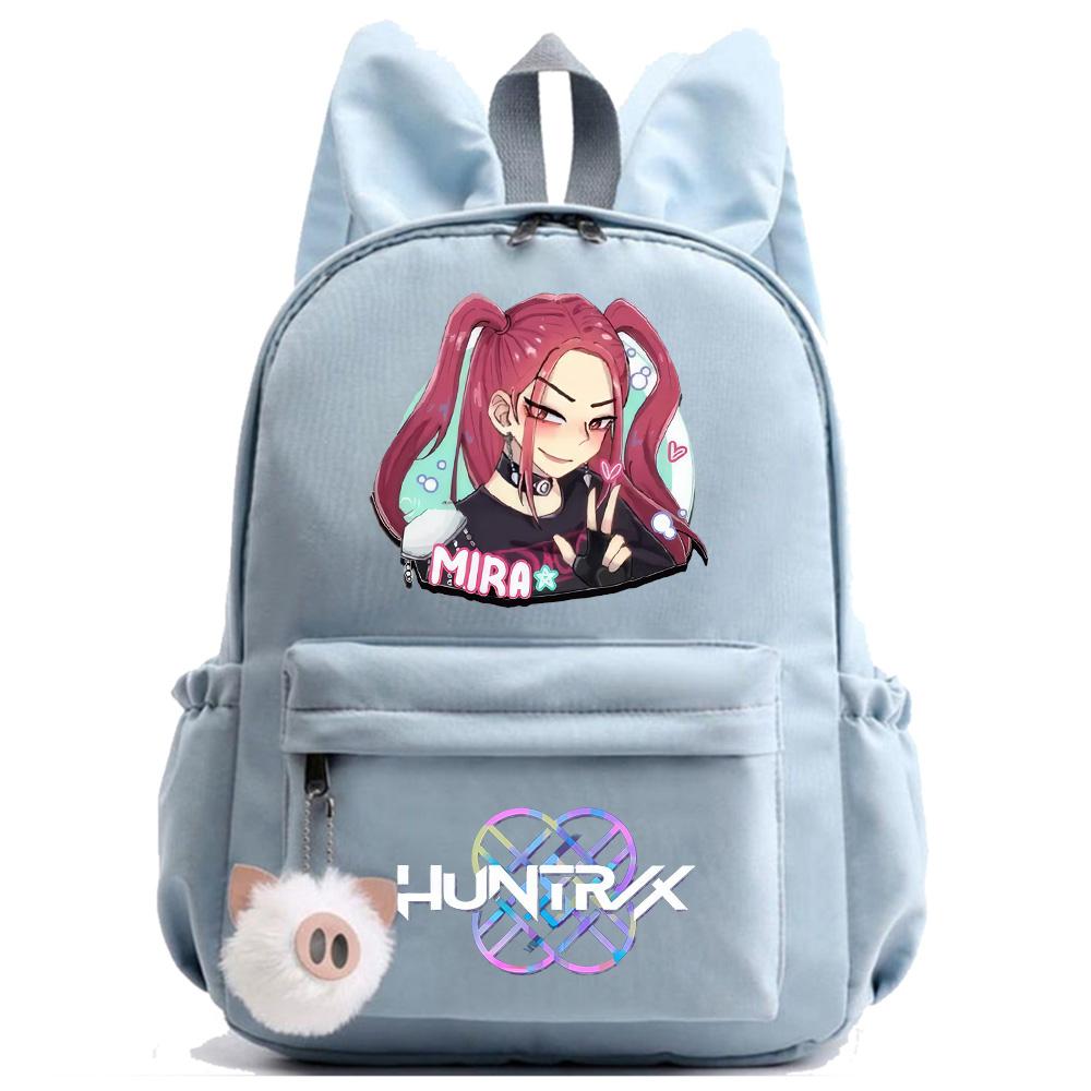 Anime K-Pop Printed Waterproof Backpack Student Teenager Bookbag for Boy Girl Bookbag Schoolbag Women Large Capacity Travel Bag Kid Gift Mochila