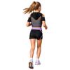 Kids Girls 3 Piece Sport Set Spaghetti Strap Vest Cold Shoulder Mesh Crop Hoodie with V Front Waist Shorts for Dance Gym Training
