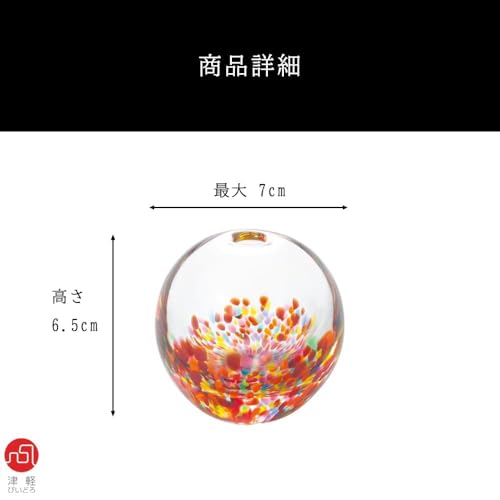 ADERIA Tsugaru Vidro HANABI Single Flower Vase, Made In Japan, Gift Box Included. Stylish Glass Vase, Perfect for Dried Flowers, Flower Arrangements,