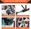 1/2" Drive Deep Impact Socket Set Drive Metric Wrench Black Socket Deep Impact Socket Pneumatic Wrench Head Tire Removal Tools