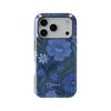 Y2K Swag Blue Flowers Phone Case for iPhone 17 17e 16e 16 15 14 13 12 11 X XS XR XSMAX 7 8 Air Pro Max Plus Double-layer