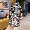Phone Case: 2D Flat Design Suitable for iPhone 18 17 16 15 14 13 Pro Protective Case, Couple Style, Hooded Girl, Christmas and Halloween Gift