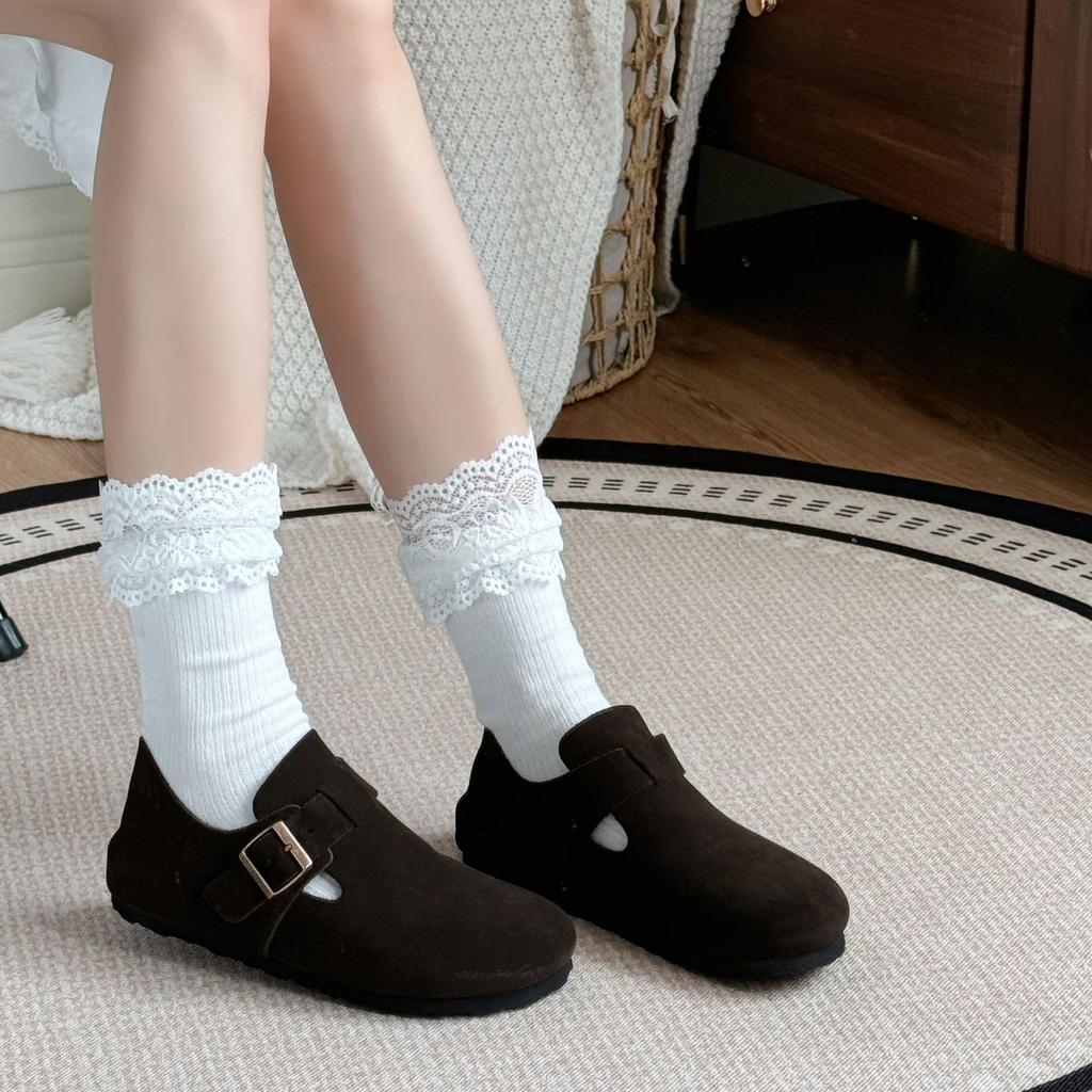 Autumn and Winter Velvet Thickened Winter Warm Cotton Shoes, New Bofur Integrated Leather All-inclusive Boken Single Shoes Women