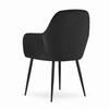 LUGO chair - black velvet / black legs x 1