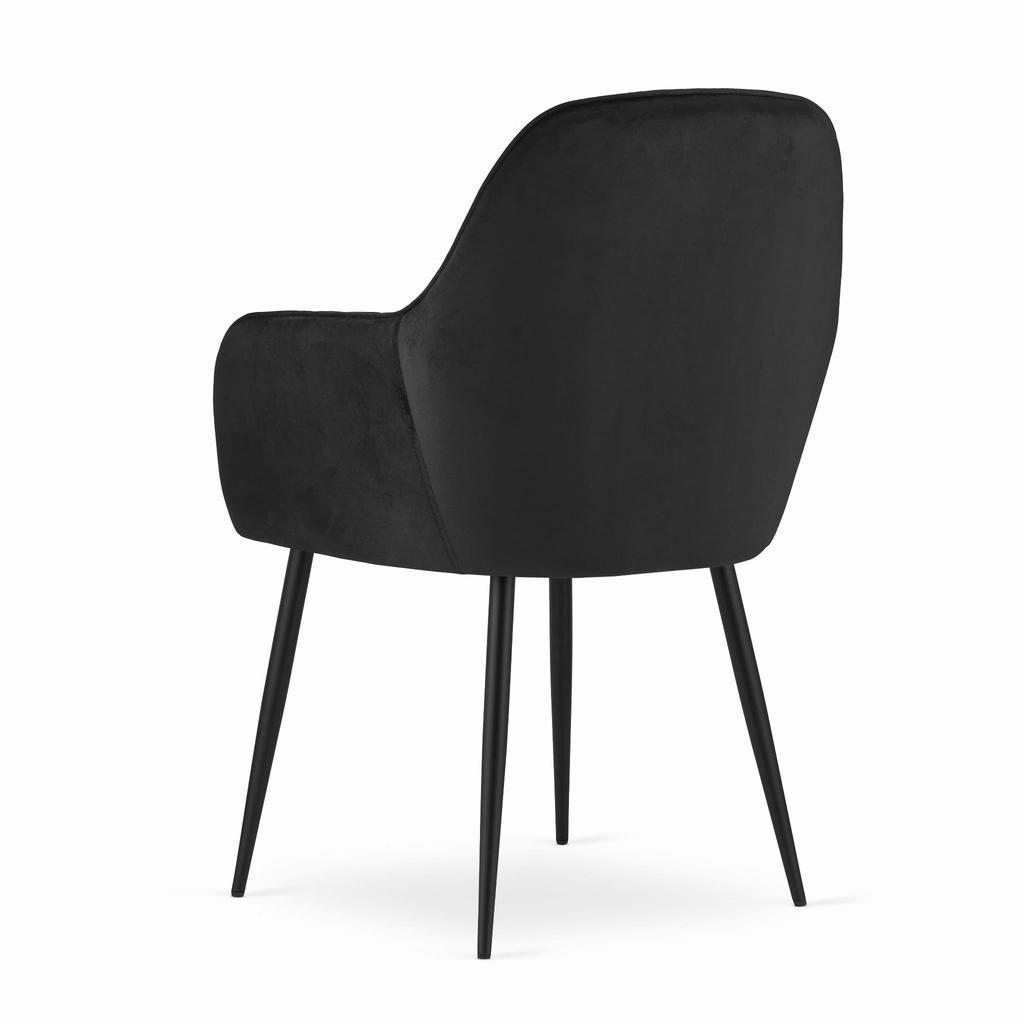 LUGO chair - black velvet / black legs x 1