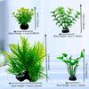 10 Stück Aquarium DIY Künstliche Aquariendekoration Gemischte Farbe Pflanzen Ornament Wasserpflanze