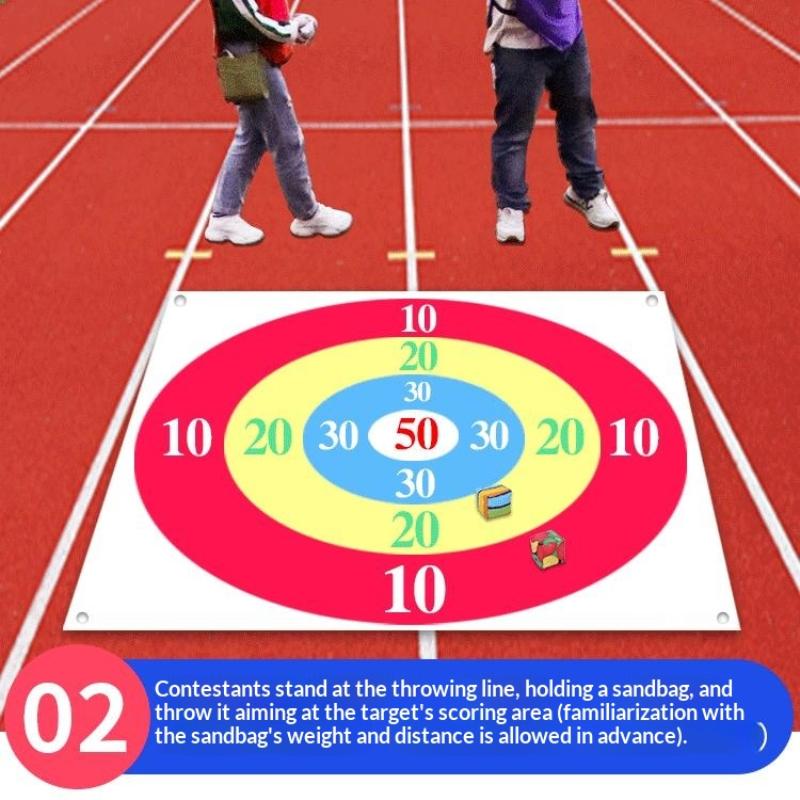Outdoor Sandbag Targets Throwing Game For Friendship Parent-Child Kindergarten School Events Company Team Multiplayer Games