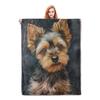 West Highland Terrier Terrier Fleece Blanket Cute Westies Dog Throw Blanket Super Soft Warm Flannel Blanket for Couch Bed Decor