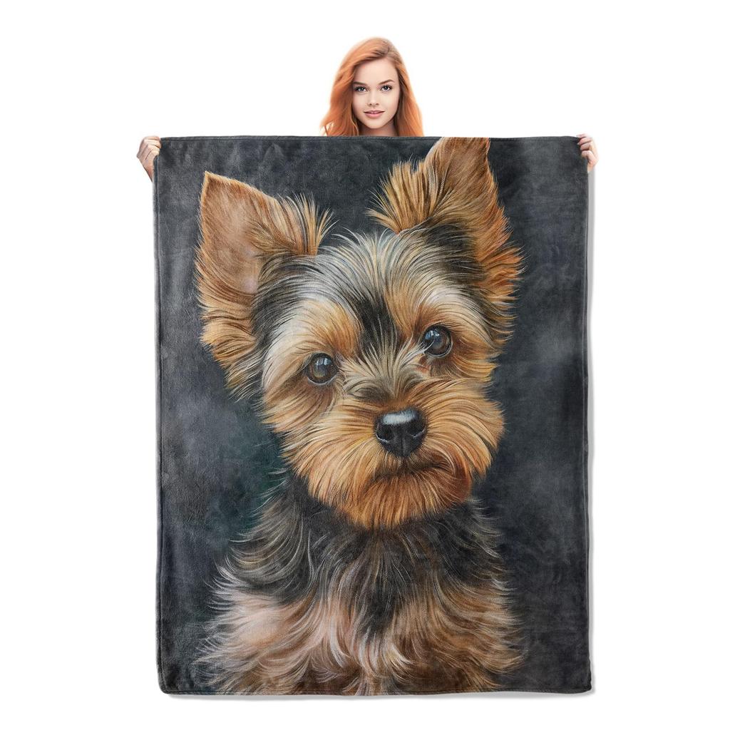 West Highland Terrier Terrier Fleece Blanket Cute Westies Dog Throw Blanket Super Soft Warm Flannel Blanket for Couch Bed Decor