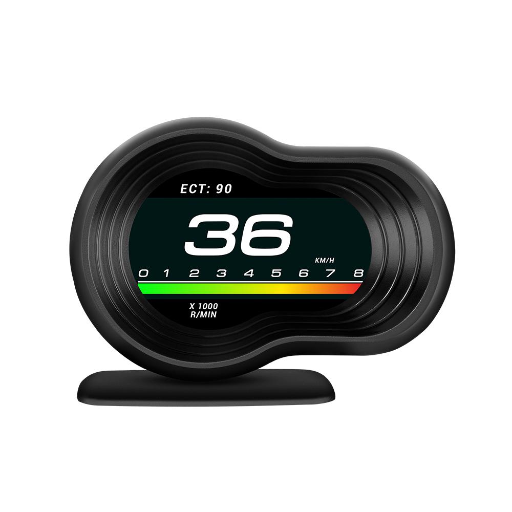 

F9 OBD OBD2 Car HUD F9 OBD Head Up Display Smart Digital Speedometer On-board Computer Gauge Temperature Engine RPM Alarm