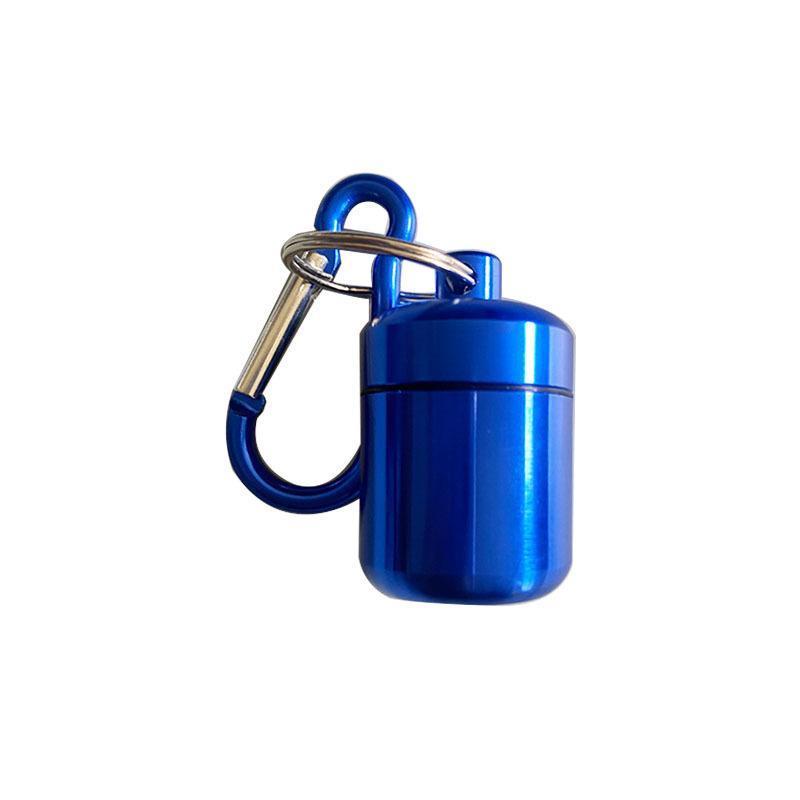 Portable Mini Pill Case Keychain Box Waterproof Travel Container Bottle With Keyring For Medicine Ear Plug Jewelry