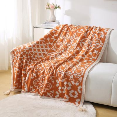 Bohemian Knitted Blanket: Perfect for Sofa, Office, Air Conditioning, or Home Decor