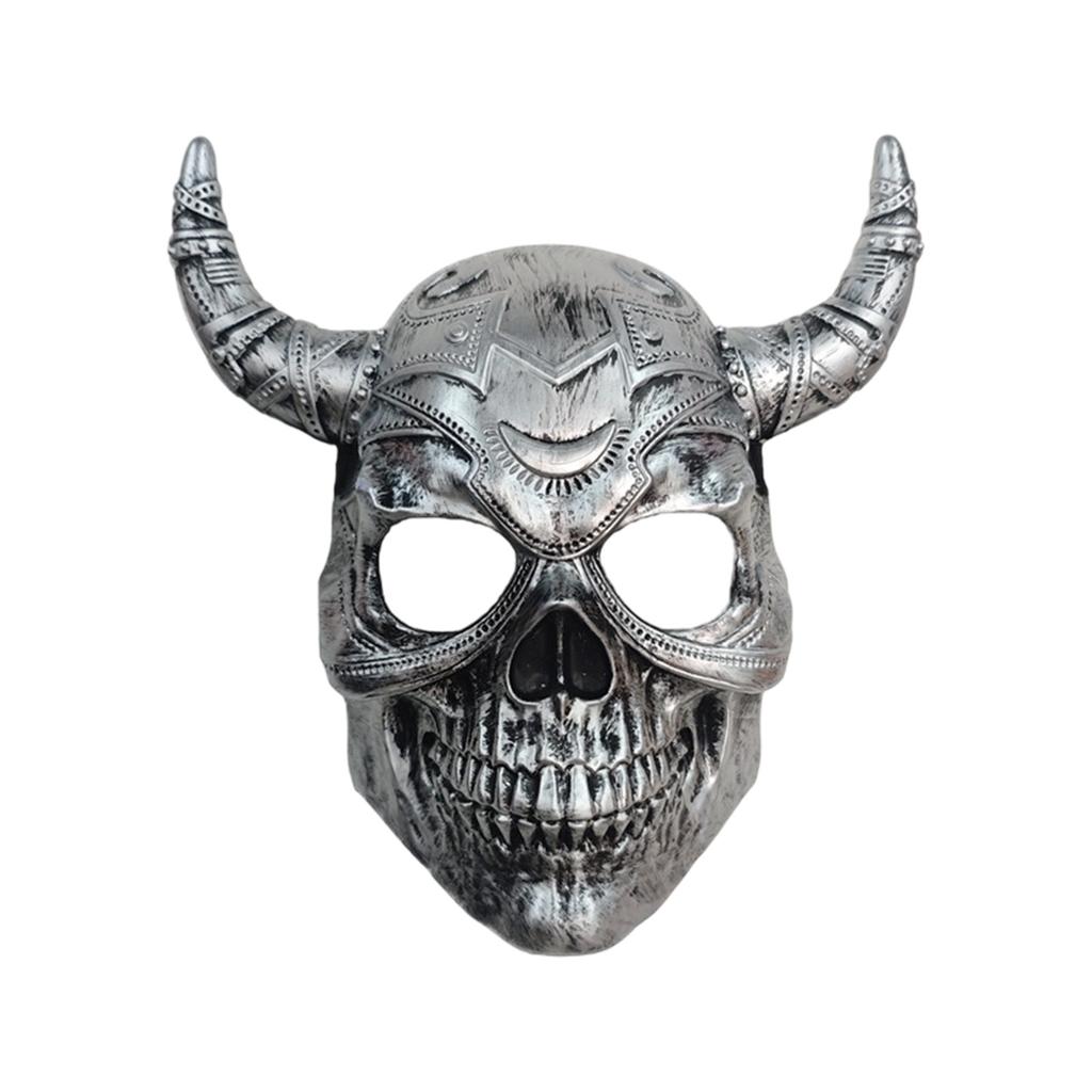 Masquerades Mask Devil Demons Mask Goat Head Skull Mask for Halloween Masquerade Cosplay Costume Devil Horns Mask