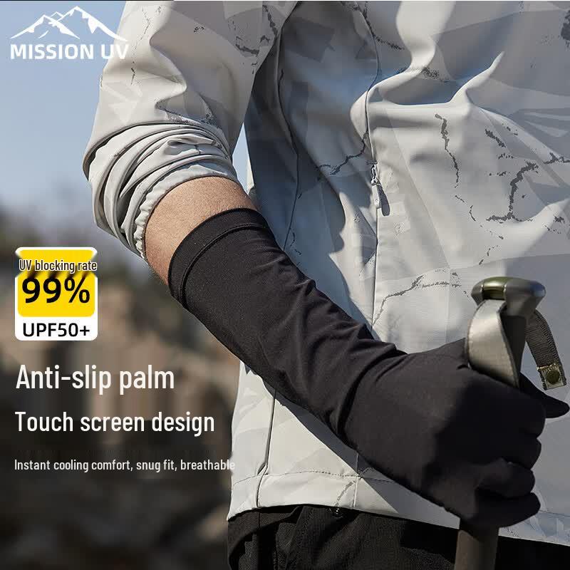 MISSION Men s UPF50+ Ice Silk UV Protection Gloves