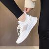Flying Woven Mesh Sneakers Women's Spring, Summer and Autumn New Breathable and Versatile Casual and Lightweight Soft-soled Running Shoes