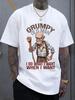 Unisex Crew Neck TShirt Grumpy Old Unisex Funny Cartoon Portrait Quote Graphic Casual Short Sleeve Tee
