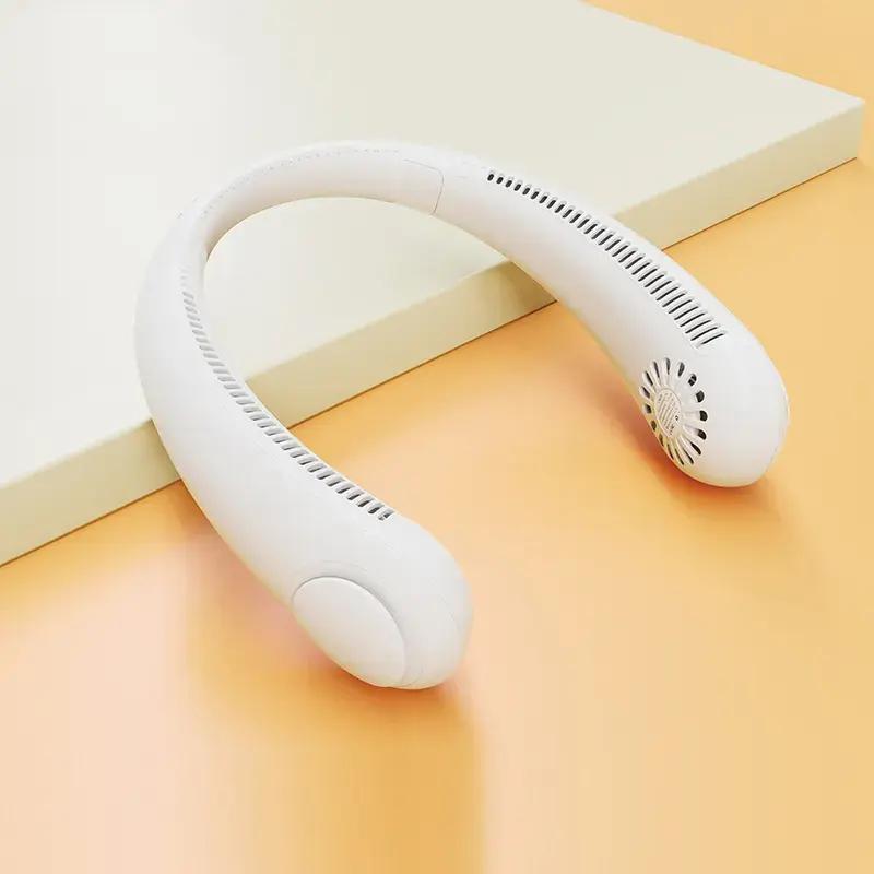 Lightweight USB - Powered High Quaility Neck Fan: Mini, Leafless, Adjustable Speed, Perfect for Summer Wear Hot Sale