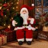 12 Zoll sitzende Weihnachtsmann-Statue Figur Weihnachtsdekorationen Weihnachtsmann-Puppe Spielzeug Neujahr