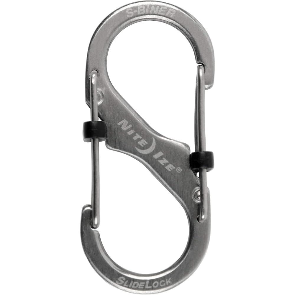 Nite Ize S-Biner SlideLock Carabiner #2 Silver 2.5 in (6.4 cm) Multi-Use Clip